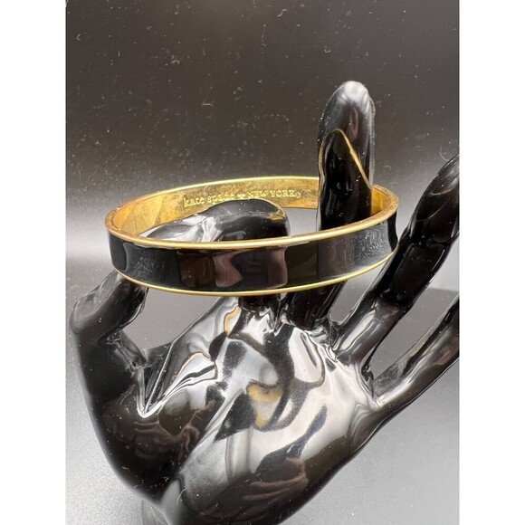 Kate Spade Black Enamel Bangle - Picture 1 of 5